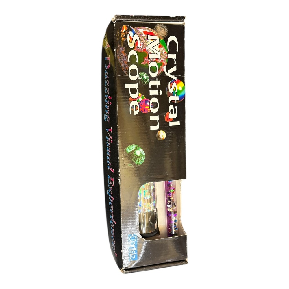 Vintage Carlisle Crystal Motion Scope Kaleidoscope Dazzling Visual Experience